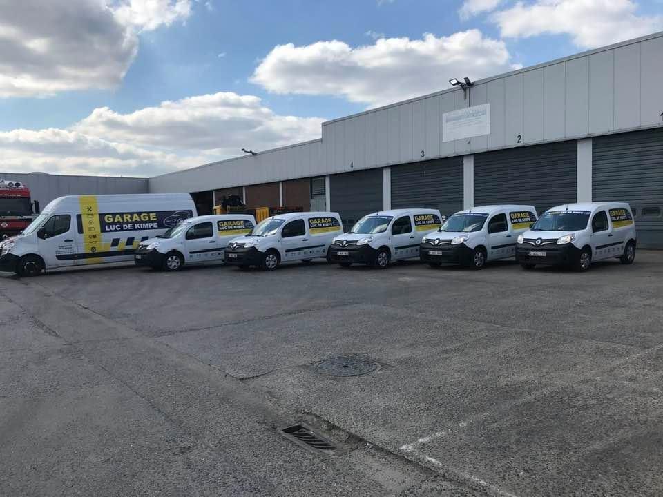 Het wagenpark van Garage Luc De Kimpe